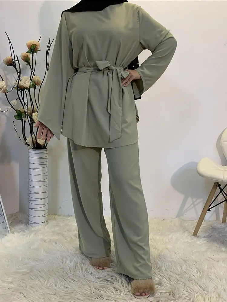 Muslim Sets Tops and Pants Dress Sets