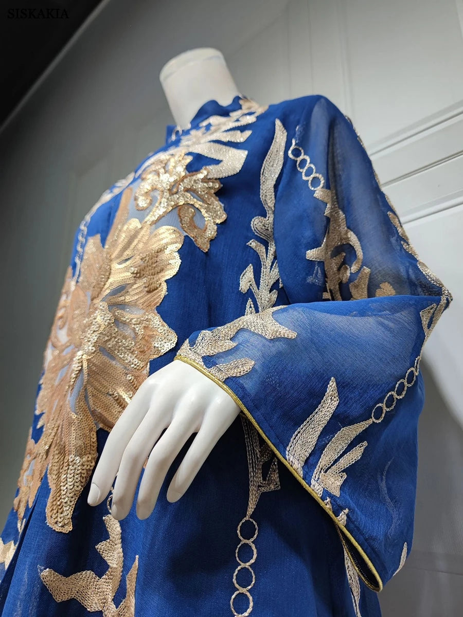 Abayas for Women Luxury Sequins Embroidery