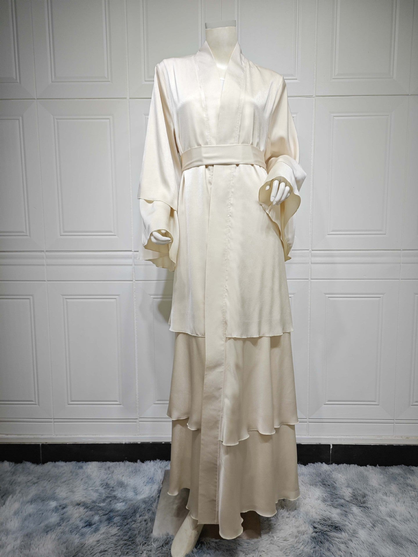 Modest Muslim Abaya Robe - Solid Color Long Dress